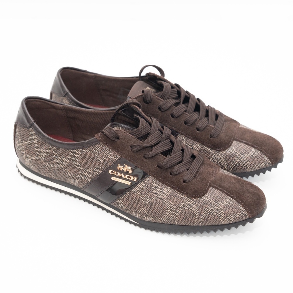 Coach. Ivy Leather Logo‎ Sneakers. - Picture 9 of 14